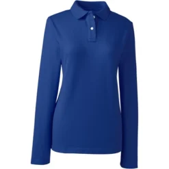 Lands' End School Uniform Women's Long Sleeve Feminine Fit Mesh Polo Shirt -Clothing store GUEST 9ea22e9d 5bea 4627 a85f 7053c1753bfa