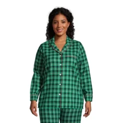 Lands' End Women's Long Sleeve Print Flannel Pajama Top -Clothing store GUEST 9ebb24f2 bea9 4711 be09 b9783aa241b4
