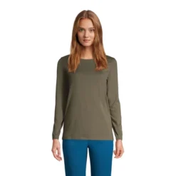 Lands' End Women's Tall Relaxed Supima Cotton Long Sleeve Crewneck T-Shirt -Clothing store GUEST 9fa44454 a359 4bd4 b31d db62b90fce53