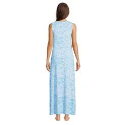 Lands' End Women's Sleeveless Cooling Long Nightgown