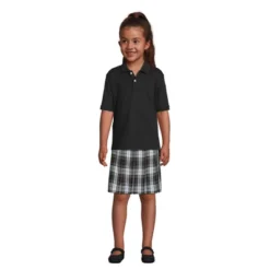 Lands' End School Uniform Kids Short Sleeve Interlock Polo Shirt