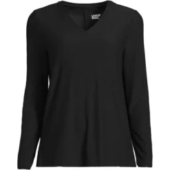 Lands' End Women's Long Sleeve Performance V-Neck Top -Clothing store GUEST a0d57d46 3824 4f46 a350 0f316b94a4e0