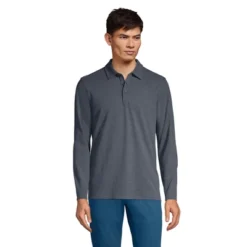 Lands' End Men's Long Sleeve Coolmax Mesh Polo -Clothing store GUEST a2a47ac1 9569 4b49 b761 5c1ebe4cc461