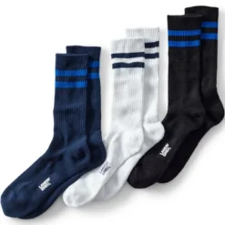 Lands' End Men's Performance Crew Sock 3-Pack -Clothing store GUEST a2f37868 5b15 4ec0 8e01 41aedcafbbd6