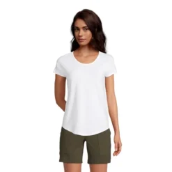 Lands' End Women's Short Sleeve Lightweight Uneck Tshirt -Clothing store GUEST a2ffdcaf 53d4 4c0e 9bbf cd382d5955f6