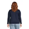 Lands' End Women's Relaxed Supima Cotton Long Sleeve Crewneck T-Shirt