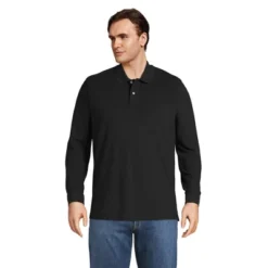 Lands' End Men's Comfort First Long Sleeve Solid Mesh Polo -Clothing store GUEST a56537be d85d 4be2 bd12 55795710bc48