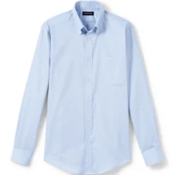 Lands' End School Uniform Men's Long Sleeve No Iron Pinpoint Dress Shirt -Clothing store GUEST a5aaf25f 5877 4773 81d7 93bb94dfaf19