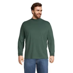 Lands' End Men's Super-T Mock Turtleneck -Clothing store GUEST a5e3a919 99c0 4a40 b049 b904b1fa9e1a