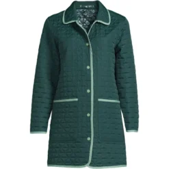 Lands' End Women's Insulated Reversible Barn Coat -Clothing store GUEST a644f1a7 0703 42a9 80c1 b565293f8f2c