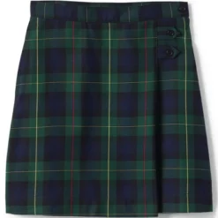 Lands' End School Uniform Girls Slim Plaid A-line Skirt Below The Knee -Clothing store GUEST a7781c59 ba2e 4466 b432 a55353219499