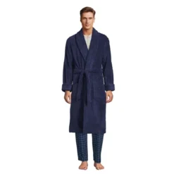 Lands' End Men's Calf Length Turkish Terry Robe -Clothing store GUEST a8bca383 8e0f 4408 a87c 43660cf026b8