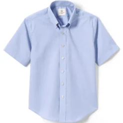 Lands' End School Uniform Boys Short Sleeve No Iron Pinpoint Dress Shirt -Clothing store GUEST a910fec2 c4fe 4b6b a8cc fd9a9ca3bcf2