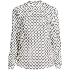 Lands' End Women's Jersey Long Sleeve Gathered Mock -Clothing store GUEST a99a76cb fdfb 45d0 8a14 61e88220a9f3