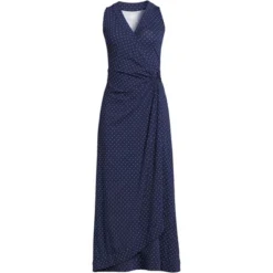 Lands' End Women's Light Weight Cotton Modal Sleeveless Surplice Maxi Dress -Clothing store GUEST aa0ca5b0 5872 4df1 b80f 5196ffffebe9