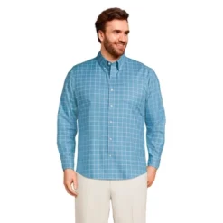 Lands' End Men's Traditional Fit No Iron Twill Shirt -Clothing store GUEST aa2ce098 09c4 4824 9735 02230204c632
