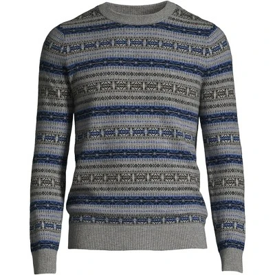 Lands' End Men's Fine Gauge Cashmere Crewneck Sweater 1 Lands' End Men's Fine Gauge Cashmere Crewneck Sweater