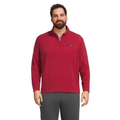 Lands' End Men's Fleece Quarter Zip Pullover -Clothing store GUEST aaa002f4 6e0f 481a 91c5 de6fa0660b83