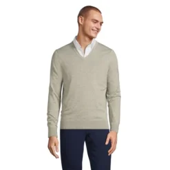Lands' End Men's Classic Fit Fine Gauge Supima Cotton V-neck Sweater 23 Lands' End Men's Classic Fit Fine Gauge Supima Cotton V-neck Sweater -Clothing store GUEST abec40da 2b52 4b31 adfa ec18b4260df3