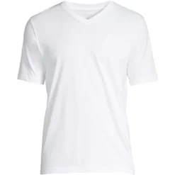 Lands' End Men's Super-T Short Sleeve V-Neck T-Shirt