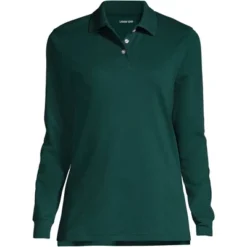 Lands' End School Uniform Women's Long Sleeve Interlock Polo Shirt -Clothing store GUEST ad99d5b3 6c79 4c1f 8816 970661423ce1 1