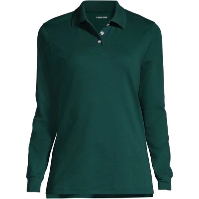 Lands' End School Uniform Women's Tall Long Sleeve Interlock Polo Shirt 5 Lands' End School Uniform Women's Tall Long Sleeve Interlock Polo Shirt - Image 5
