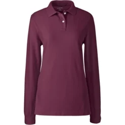 School Uniform Young Women's Long Sleeve Mesh Polo Shirt -Clothing store GUEST b0506220 1d10 4683 abd5 80b5c5769b38