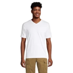 Lands' End Men's Super-T Short Sleeve V-Neck T-Shirt -Clothing store GUEST b0e26e1e a19d 4721 a999 c247ef86b5fb