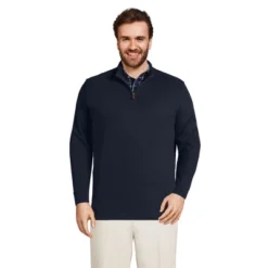 Lands' End Men's Bedford Rib Quarter Zip Sweater -Clothing store GUEST b1e8a088 5a44 4af6 876e 09957223826b
