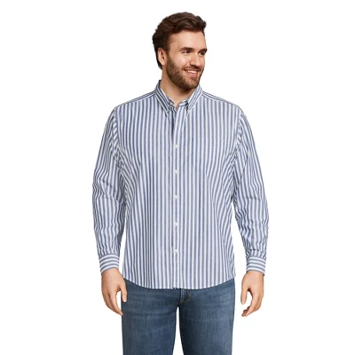Lands' End Men's Traditional Fit Essential Lightweight Poplin Shirt 4 Lands' End Men's Traditional Fit Essential Lightweight Poplin Shirt - Image 4