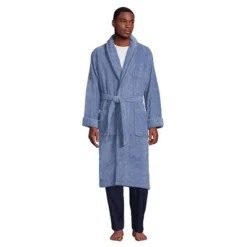 Lands' End Men's Calf Length Turkish Terry Robe -Clothing store GUEST b22584b1 f037 481e 86e0 e0d95eea1efb