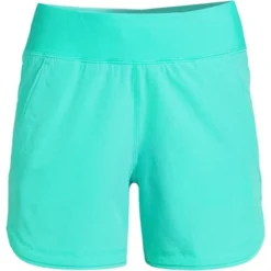 Lands' End Women's 5" Quick Dry Elastic Waist Board Shorts Swim Cover-up Shorts With Panty -Clothing store GUEST b337d715 f349 408b 984b 3c4fc0569216