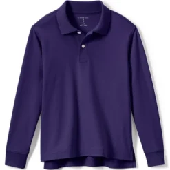 Lands' End School Uniform Kids Long Sleeve Interlock Polo Shirt -Clothing store GUEST b3aa4312 6d15 41e2 9634 ca9c5267ad49