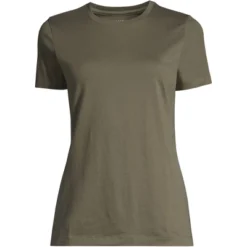 Lands' End Women's Relaxed Supima Cotton Short Sleeve Crewneck T-Shirt -Clothing store GUEST b48f8f8b 7975 415e ab10 abeba34cfc4a