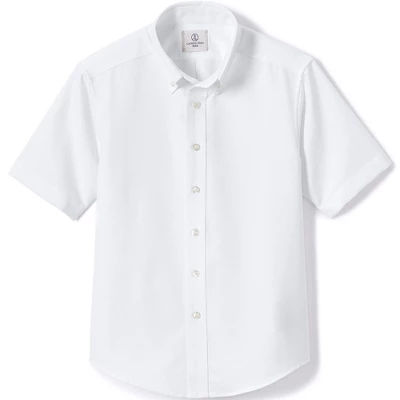 School Uniform Young Men's Short Sleeve Oxford Dress Shirt 5 School Uniform Young Men's Short Sleeve Oxford Dress Shirt - Image 5