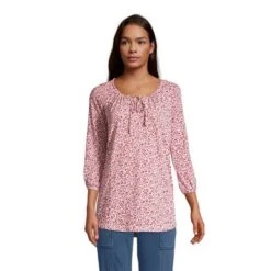Lands' End Women's 3/4 Sleeve Peasant Tunic -Clothing store GUEST b50a3dd4 4c80 4f29 b8e4 a63e0f51b47d