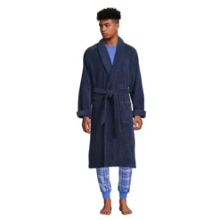Lands' End Men's Calf Length Turkish Terry Robe -Clothing store GUEST b5d75534 299a 4cb1 acd1 eb424dc0be26