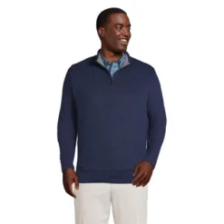 Lands' End Men's Bedford Rib Quarter Zip Sweater -Clothing store GUEST b63320d4 36ab 48e0 ac5d a36c405f43f1