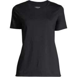 Lands' End Women's Relaxed Supima Cotton Short Sleeve Crewneck T-Shirt -Clothing store GUEST bb3f3bbc 5649 4f5e ba3c 9c8a6c5289f3