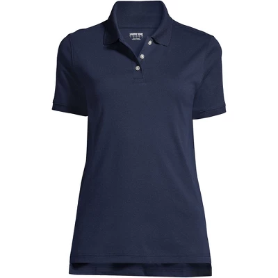 Lands' End School Uniform Women's Tall Short Sleeve Interlock Polo Shirt 4 Lands' End School Uniform Women's Tall Short Sleeve Interlock Polo Shirt - Image 4