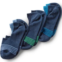Lands' End Women's No Show Socks 3 Pack