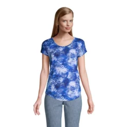 Lands' End Women's U-neck Jersey T-shirt -Clothing store GUEST bbeb1b3c 7232 4739 8ea2 6b5904e37adb