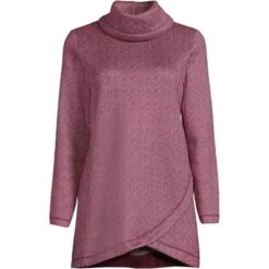 Lands' End Women's Tall Sweater Fleece Tunic Cowl Neck Pullover -Clothing store GUEST be80432c 0cf8 4c8e 911f 83652fedd416