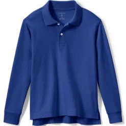 Lands' End School Uniform Kids Long Sleeve Interlock Polo Shirt -Clothing store GUEST bec2a1b6 c030 4798 bd27 37f4e6daedac