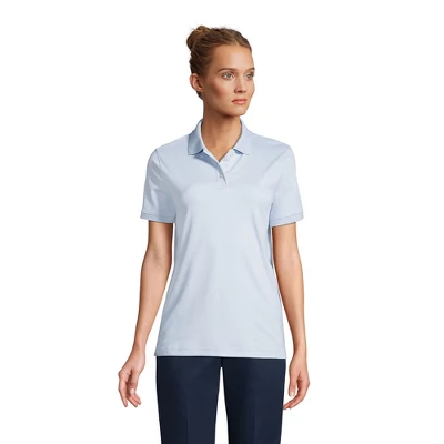 Lands' End School Uniform Women's Tall Short Sleeve Interlock Polo Shirt 2 Lands' End School Uniform Women's Tall Short Sleeve Interlock Polo Shirt - Image 2