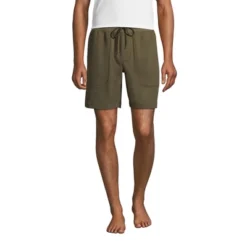Lands' End Men's Waffle Pajama Shorts