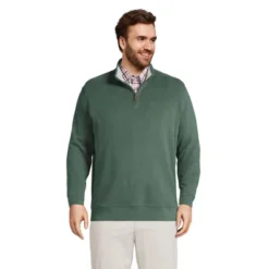 Lands' End Men's Bedford Rib Quarter Zip Sweater -Clothing store GUEST bf9491d3 b3a6 4bc1 94b4 41c8b8a09671