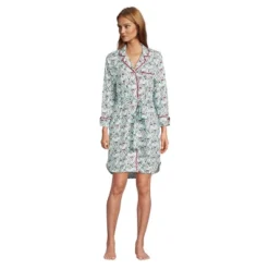 Lands' End Women's Plus Size 3/4 Sleeve Flannel Sleepshirt Nightgown -Clothing store GUEST bfa9f716 7cf4 4502 aa1a 2810a00afb6b