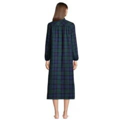 Lands' End Women's Long Sleeve Flannel Nightgown