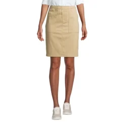 Lands' End Women's Mid Rise Elastic Waist Pull On Knockabout Chino Skort -Clothing store GUEST c11d72d8 a5a4 4431 bd4a 141fe2e539a7